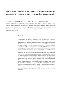 The Activity and Kinetic Parameters of Oxidoreductases in Phaeozem in Response to Long-Term Fertiliser Management