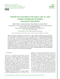 Towards the Unravelling of the Slug A. Ater–A. Rufus Complex (Gastropoda Arionidae): New Genetic Approaches