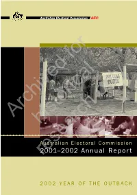 AEC Annual Report 2001–02