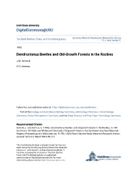 Dendroctonus Beetles and Old-Growth Forests in the Rockies