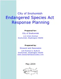 Endangered Species Act Response Planning