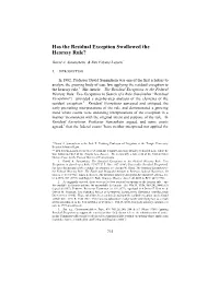 Has the Residual Exception Swallowed the Hearsay Rule?