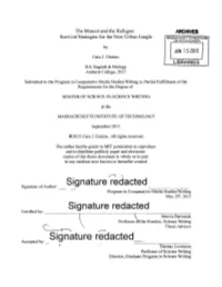 Signature Redacted Signature of Author: Program in Comparative Media Studies/Writing