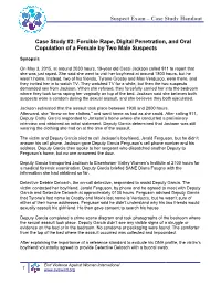 Suspect Exam – Case Study Handout