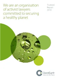 We Are an Organisation of Activist Lawyers Committed to Securing A