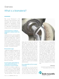 What Is a Biomaterial?