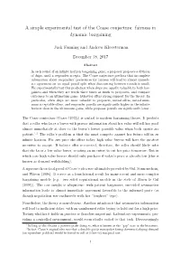 A Simple Experimental Test of the Coase Conjecture: Fairness in Dynamic Bargaining
