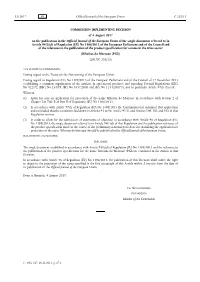Commission Implementing Decision of 4 August 2017 on the Publication
