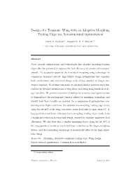 Design of a Transonic Wing with an Adaptive Morphing Trailing Edge Via Aerostructural Optimization
