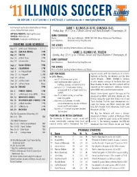 Fighting Illini Schedule Probable Starters Game 1