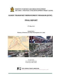 Kandy Transport Improvement Program (Ktip) Final Report