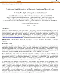 Prediction of Anti-Hiv Activity of Flavanoid Constituents Through PASS
