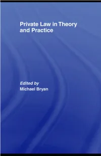 Private Law in Theory and Practice