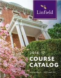 2016-17 Course Catalog