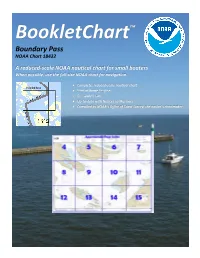 Bookletchart™ Boundary Pass NOAA Chart 18432 A