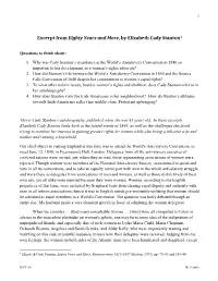 Excerpt from Eighty Years and More, by Elizabeth Cady Stanton1