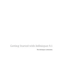 Getting Started with Infinispan 9.1