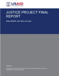 Justice Project Final Report