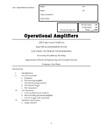 Lab 3 Operational Amplifiers 2.13