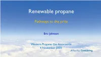 Renewable Propane