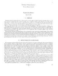 Statistical Physics