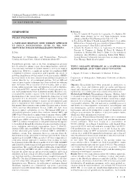 SYMPOSIUM References 1