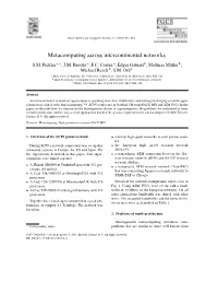 Metacomputing Across Intercontinental Networks S.M