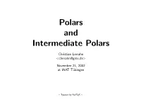 Polars and Intermediate Polars