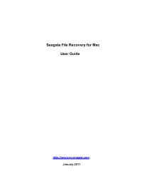 Seagate File Recovery for Mac