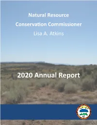 2020 Annual Report Structure and Approach to Conservation