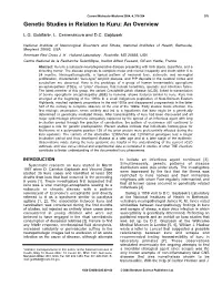 Genetic Studies in Relation to Kuru: an Overview