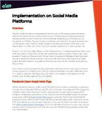 Implementation on Social Media Platforms