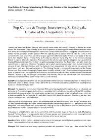 Interviewing R. Sikoryak, Creator of the Unquotable Trump Written by Robert A