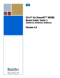 OS-9 for Powerpc MVME Board Guide