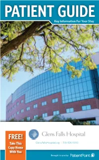 PATIENT GUIDE Key Information for Your Stay