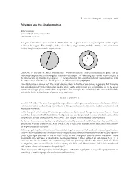 Polytopes and the Simplex Method