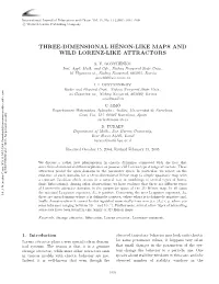 Three-Dimensional Hénon-Like Maps and Wild Lorenz-Like