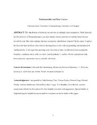 1 Fundamentality and Time's Arrow Christian Loew (University
