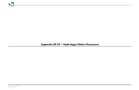 Appendix EE.05 – Hydrologic/Water Resources