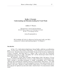 Hadley's Principle: Understanding and Misunderstanding the Trade