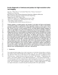 In-Situ Diagnostic of Femtosecond Probes for High Resolution Ultrafast Imaging