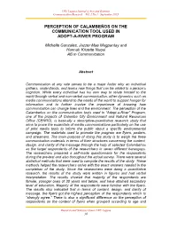 Perception of Calambeños on the Communication Tool Used in Adopt-A-River Program
