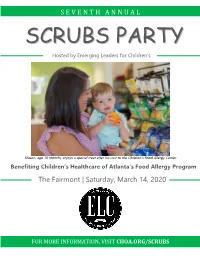 Scrubs Party Will Fund the Creation of a Biorepository and Data Management and Storage System for the Children’S Food Allergy Program