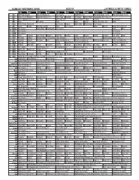 Sunday Morning Grid 8/25/19 Latimes.Com/Tv Times