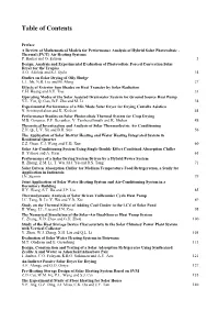 Table of Contents