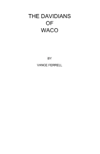 The Davidians of Waco