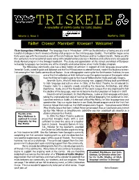 Volume 2, Issue 1, Bealtaine 2003