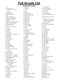 Full Arcade List OVER 2700 ARCADE CLASSICS 1