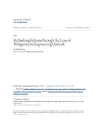 Rethinking Fideism Through the Lens of Wittgenstein's Engineering Outlook