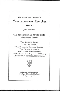 Commencement Exercises